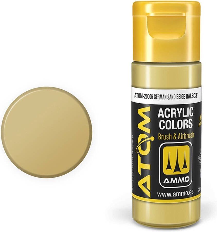 AMMO MIG 20006 ATOM German Sand Beige RAL8031 Acryl 20ml Verf flesje