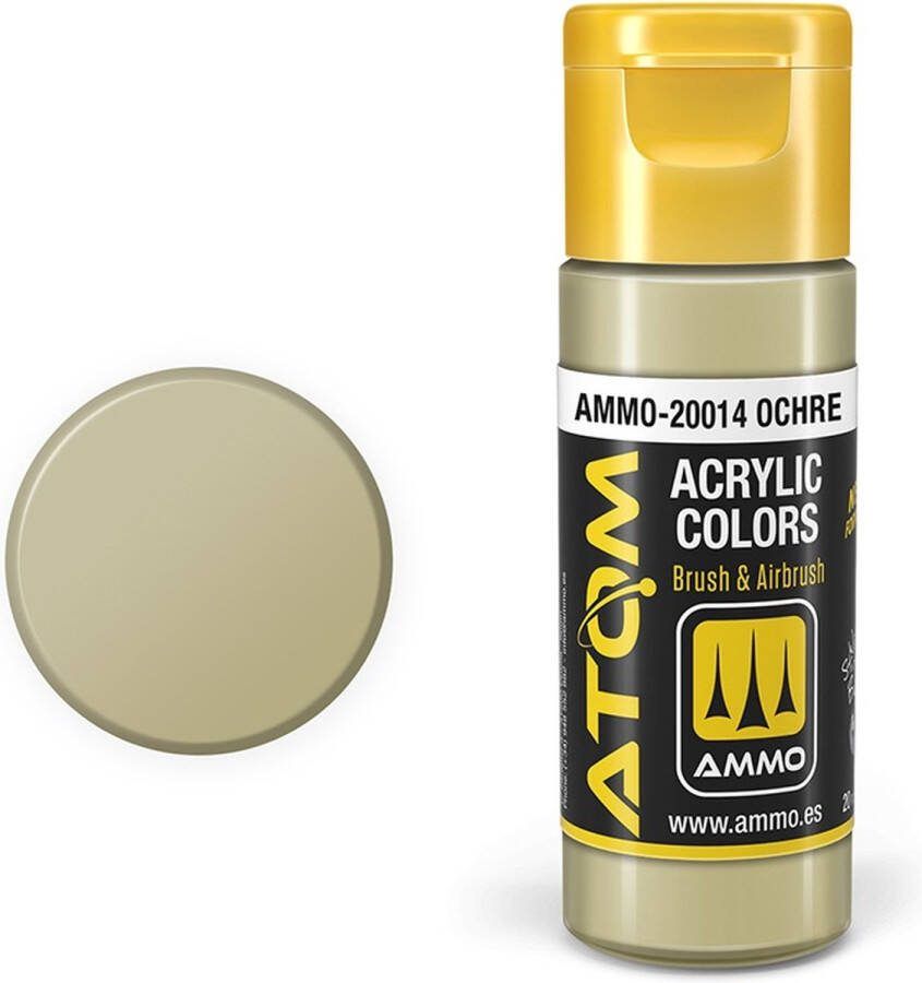 AMMO MIG 20014 ATOM Ochre Acryl 20ml Verf flesje