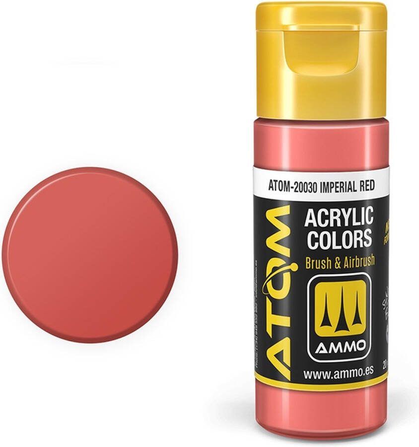 AMMO MIG 20030 ATOM Imperial Red Acryl 20ml Verf flesje