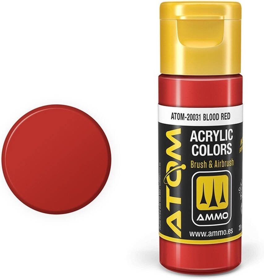 AMMO MIG 20031 ATOM Blood Red Acryl 20ml Verf flesje