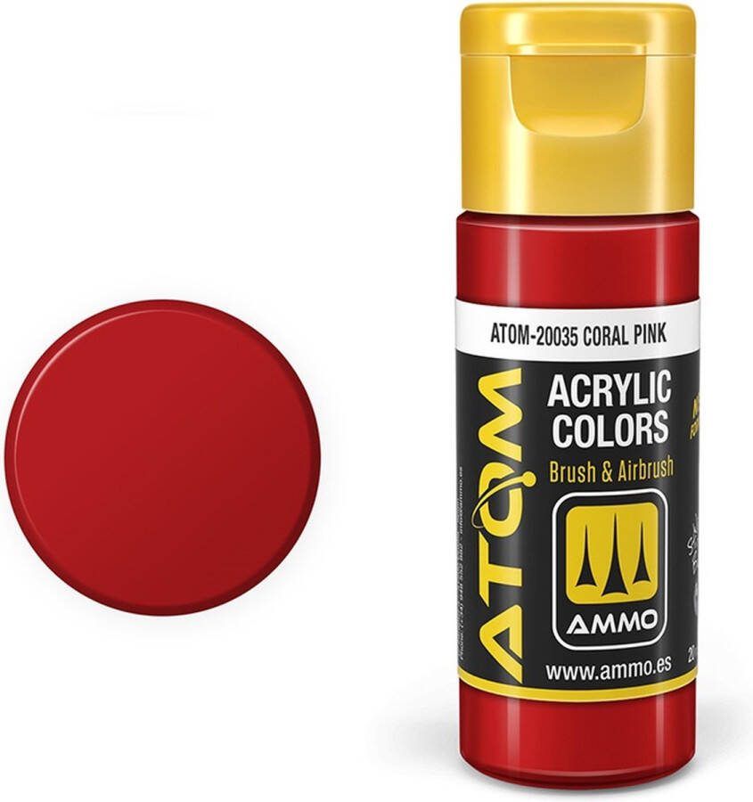 AMMO MIG 20035 ATOM Coral Pink Acryl 20ml Verf flesje