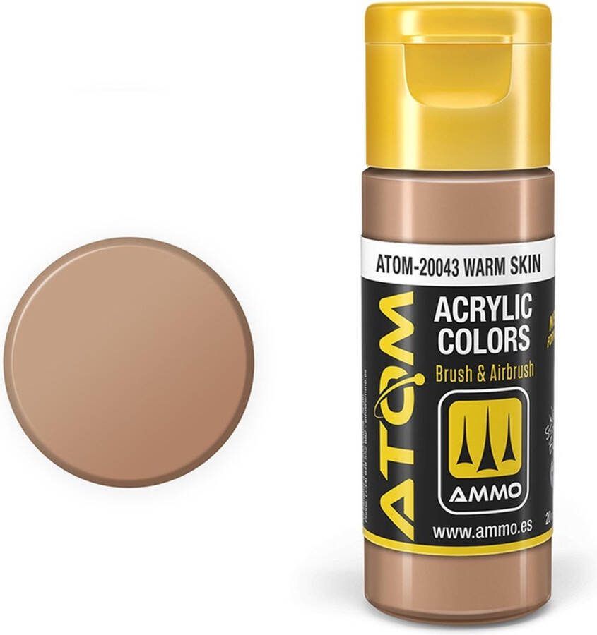 AMMO MIG 20043 ATOM Warm Skin Acryl 20ml Verf flesje