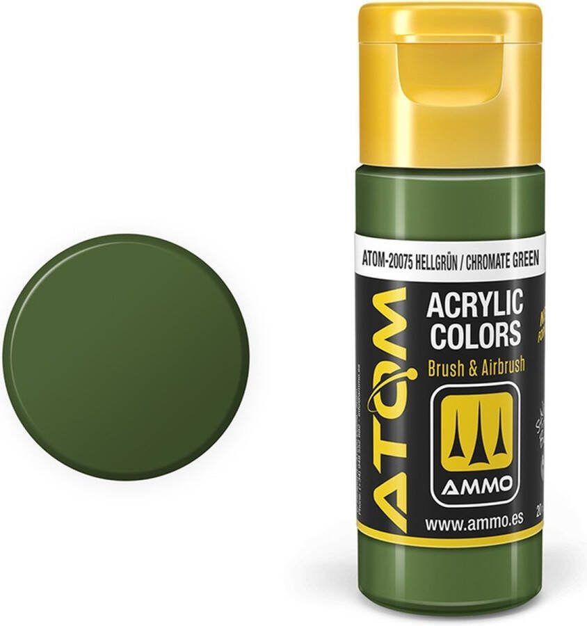 AMMO MIG 20075 ATOM HELLGRUN Chromate Green Acryl 20ml Verf flesje