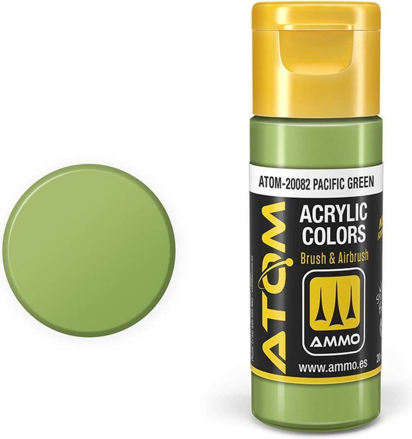 AMMO MIG 20082 ATOM Pacific Green Acryl 20ml Verf flesje