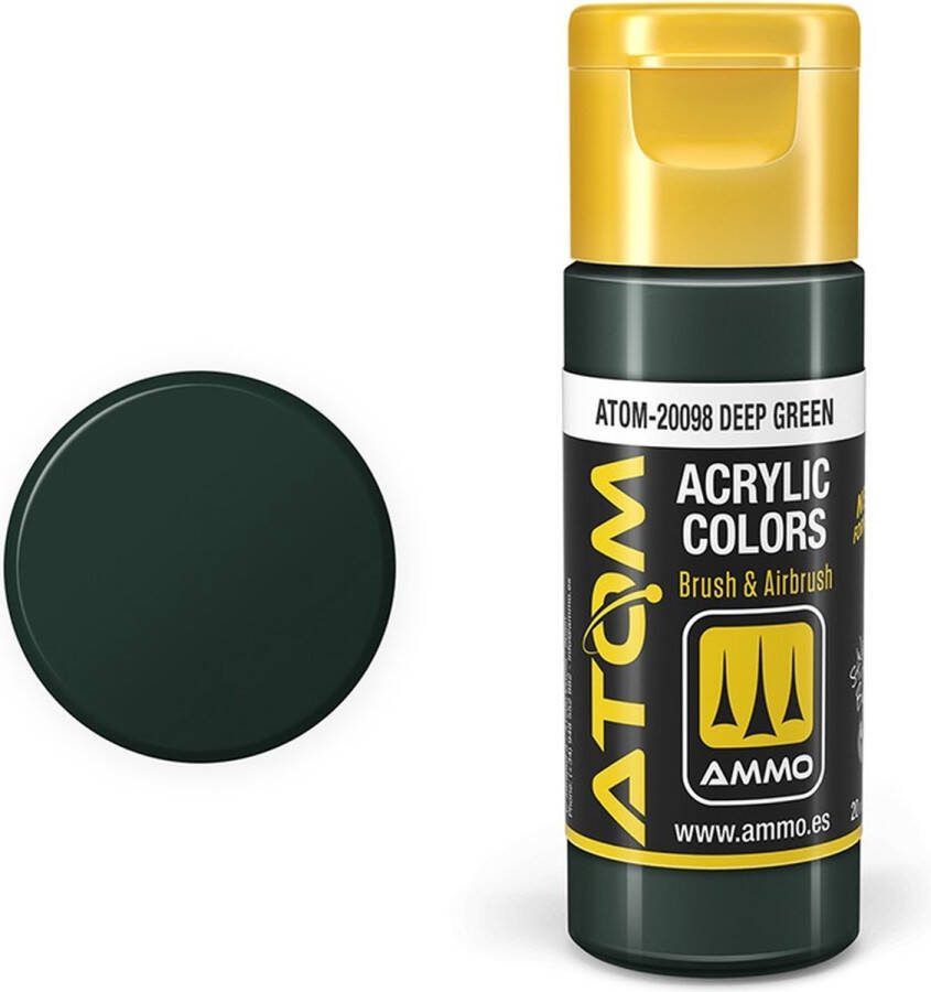 AMMO MIG 20098 ATOM Deep Green Acryl 20ml Verf flesje