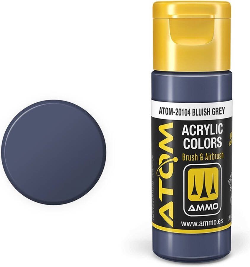 AMMO MIG 20104 ATOM Bluish Grey Acryl 20ml Verf flesje