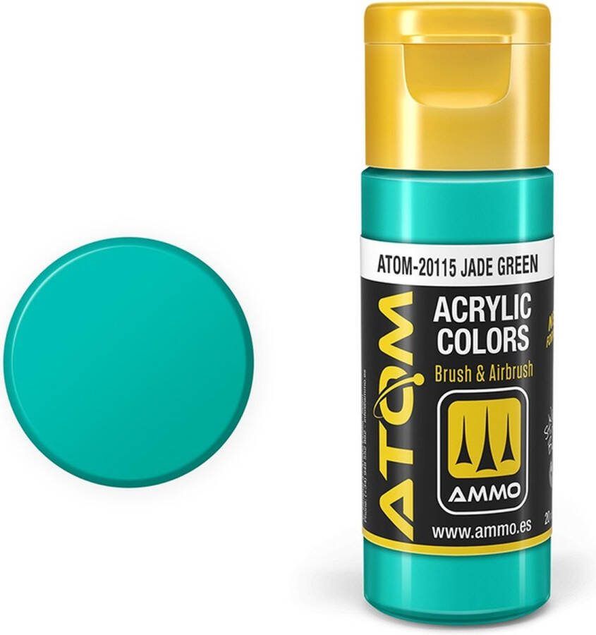 AMMO MIG 20115 ATOM Jade Green Acryl 20ml Verf flesje
