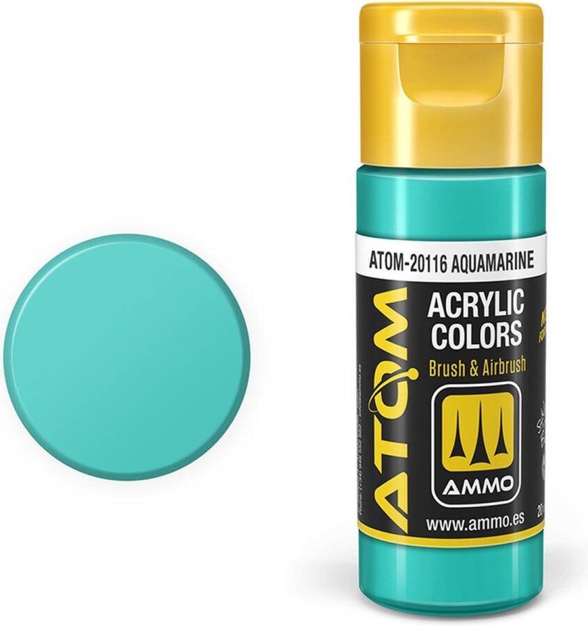 AMMO MIG 20116 ATOM Aquamarine Acryl 20ml Verf flesje