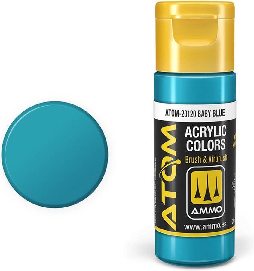 AMMO MIG 20120 ATOM Baby Blue Acryl 20ml Verf flesje