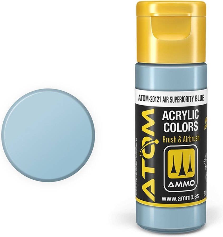 AMMO MIG 20121 ATOM AIR Superiority Blue Acryl 20ml Verf flesje