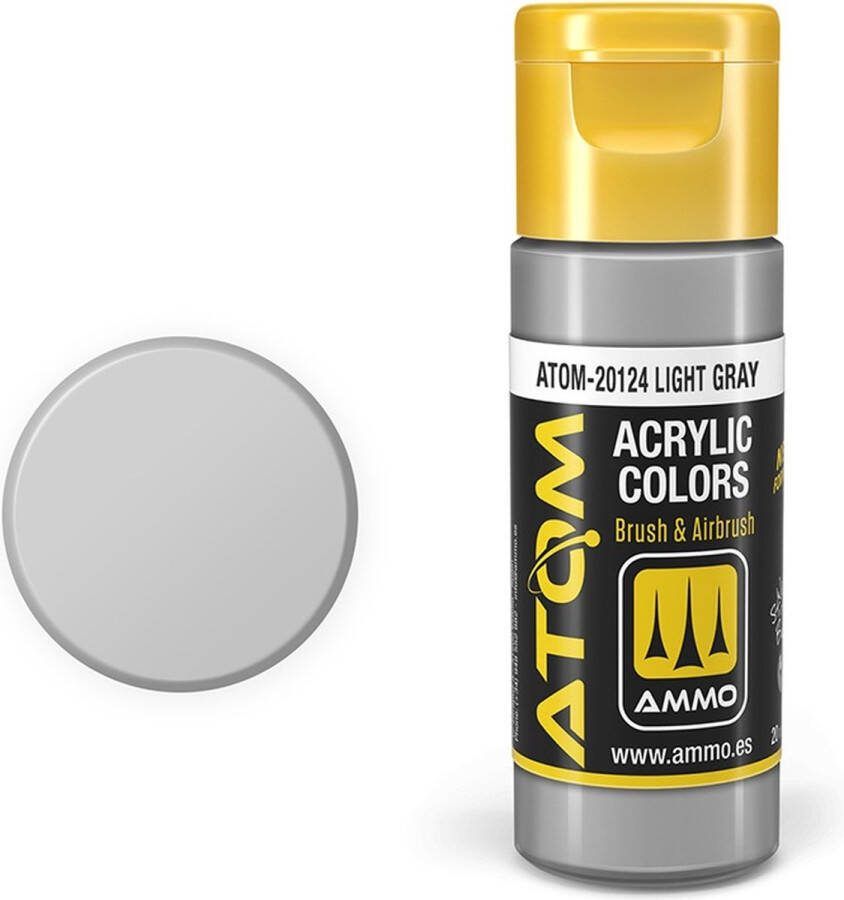 AMMO MIG 20124 ATOM Light Gray Acryl 20ml Verf flesje