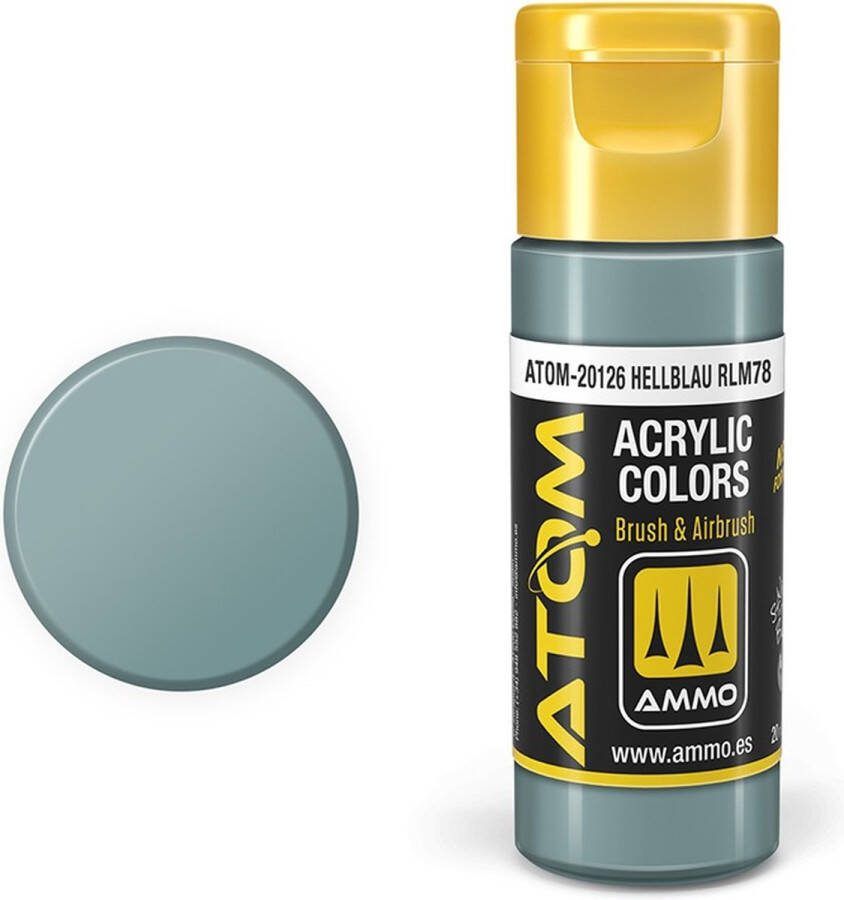 AMMO MIG 20126 ATOM Hellblau RAL78 Acryl 20ml Verf flesje
