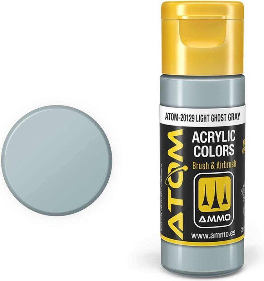 AMMO MIG 20129 ATOM LIGHT Ghost Gray Acryl 20ml Verf flesje