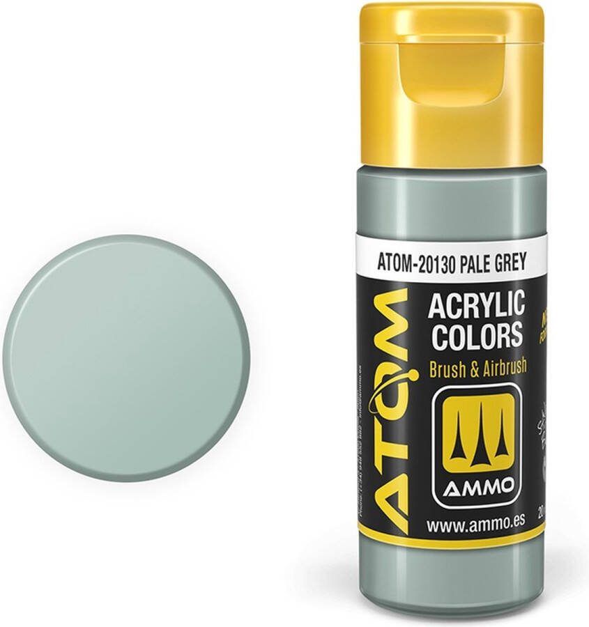 AMMO MIG 20130 ATOM Pale Grey Acryl 20ml Verf flesje