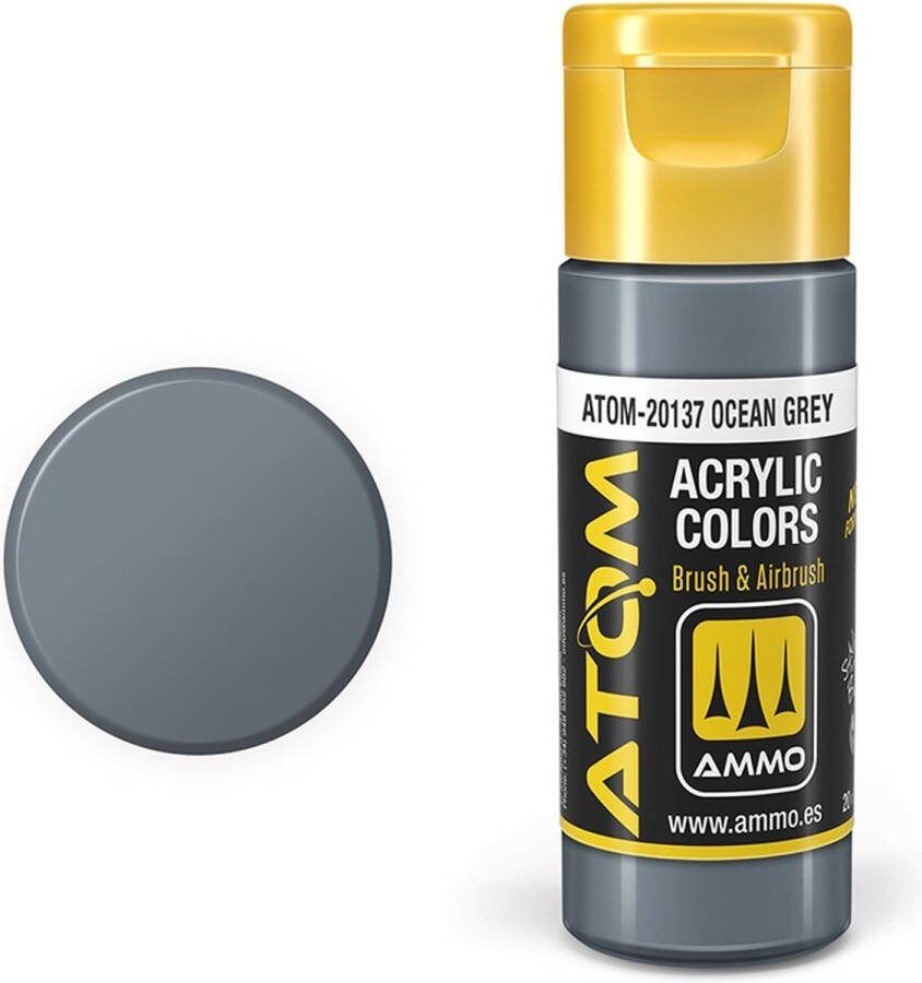 AMMO MIG 20137 ATOM Ocean Grey Acryl 20ml Verf flesje