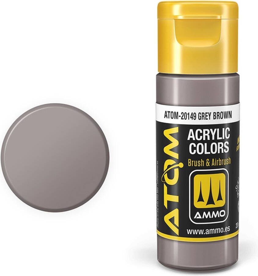 AMMO MIG 20149 ATOM Grey Brown Acryl 20ml Verf flesje