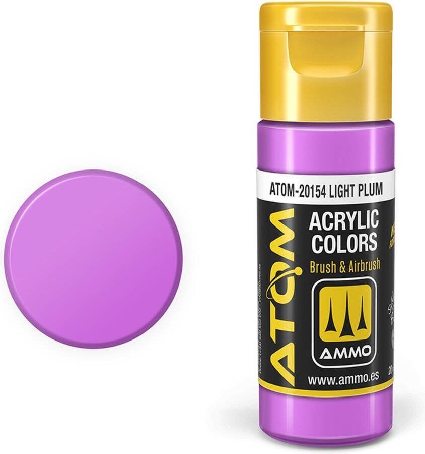 AMMO MIG 20154 ATOM Light Plum Acryl 20ml Verf flesje