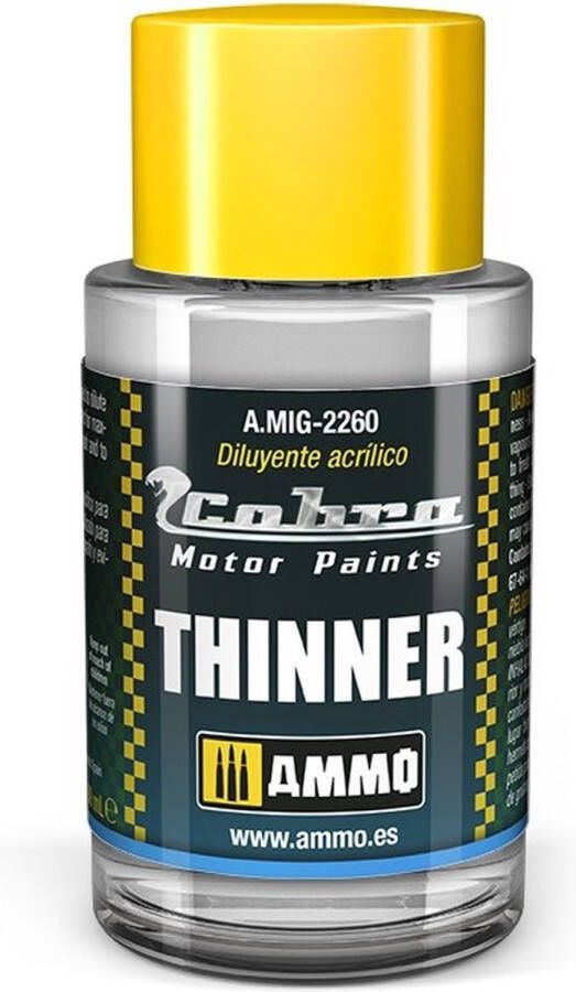 AMMO MIG 2260 Cobra Motor Paints Acrylic Thinner 30ml Verdunner