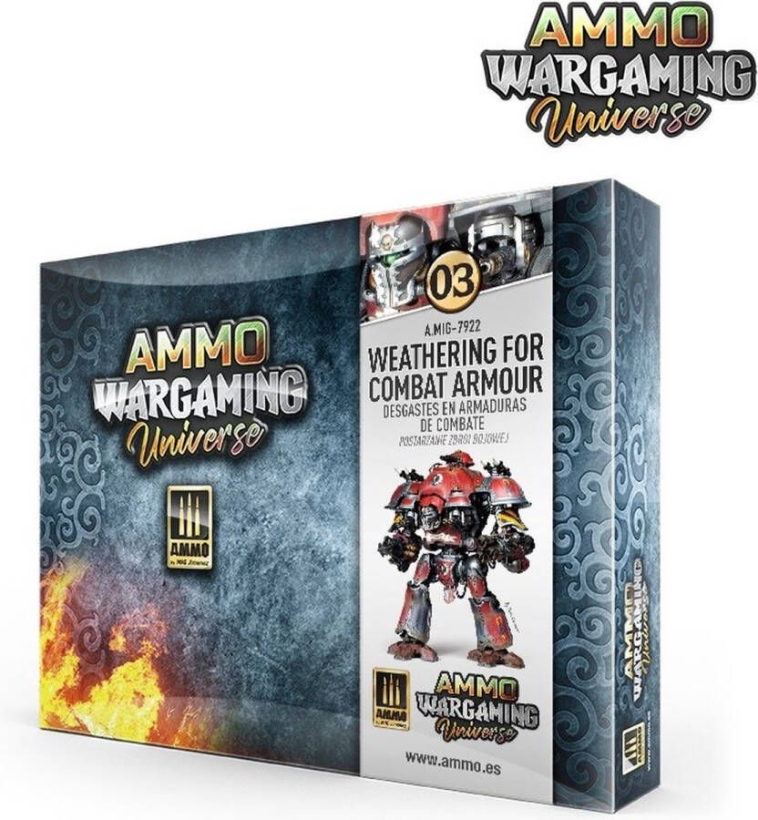 AMMO MIG 7922 Wargaming Universe 03 Weathering Combat Armour Effecten set