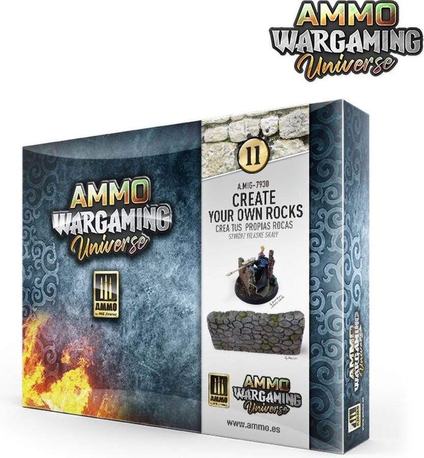 AMMO MIG 7930 Wargaming Universe 11 Create Your Own Rocks Effecten set