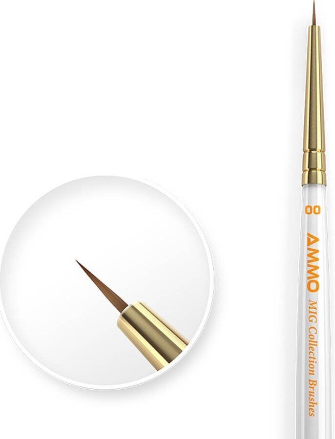 AMMO MIG 8719 Collection Brushes Penseel Conisch # 00 Pense(e)l(en)