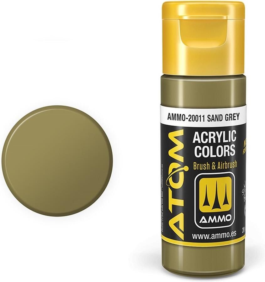 AMMO MIG 20011 ATOM Sand Grey Acryl 20ml Verf flesje