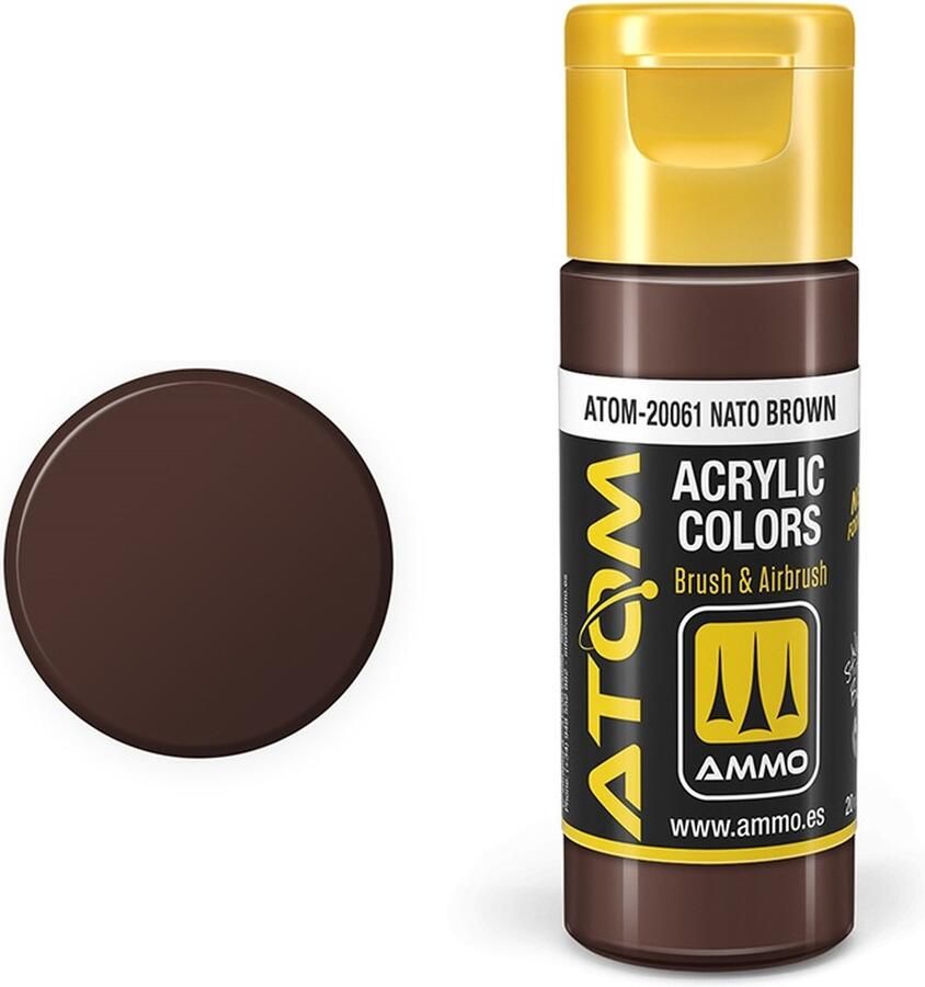 AMMO MIG 20061 ATOM Nato Brown Acryl 20ml Verf flesje