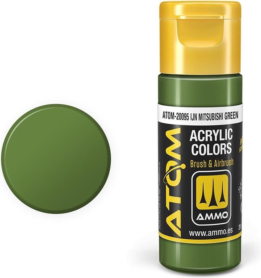 AMMO MIG 20095 ATOM IJN Mitsubishi Green Acryl 20ml Verf flesje