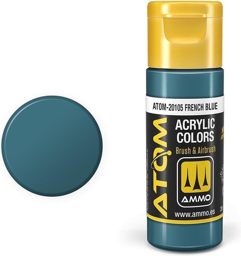 AMMO MIG 20105 ATOM French Blue Acryl 20ml Verf flesje