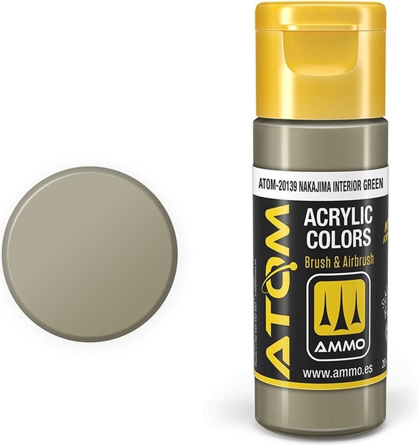 AMMO MIG 20139 ATOM Nakajima Interior Green Acryl 20ml Verf flesje