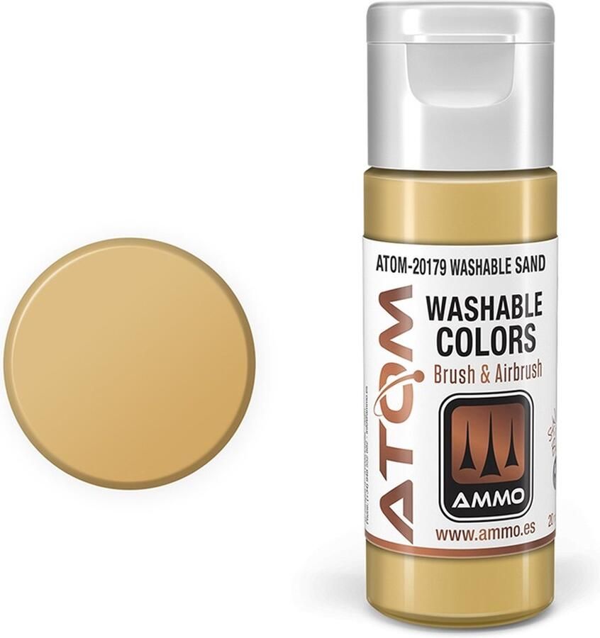 AMMO MIG 20179 ATOM Washable Sand Acryl 20ml Verf flesje