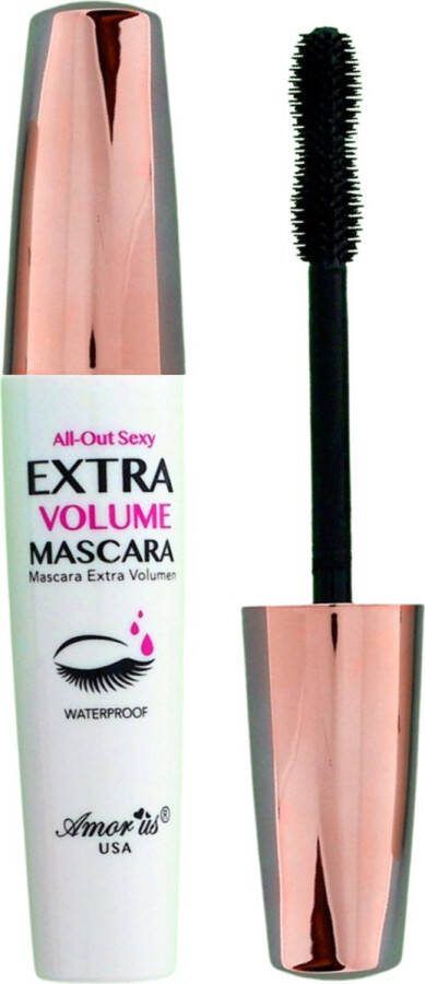 Amor Us Cosmetics All.Out Sexy Extra Volume Mascara Waterproof Black CO.NMCD Zwart 10 g