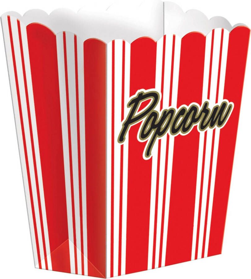 Amscan 8 Hollywood popcornbakken Decoratie > Bakvormpjes en standaards