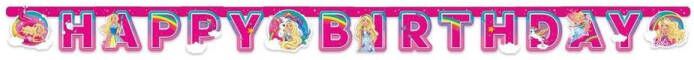 Amscan Happy Birthday slinger Barbie Dreamtopia Decoratie > Muur- deur- en raamdecoratie