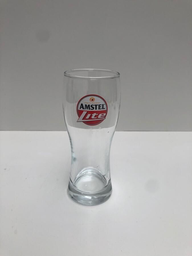 Amstel 4x lite bierglas bierglazen