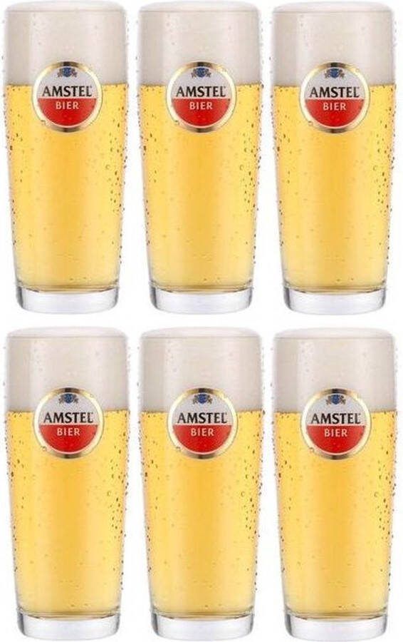 Amstel Bierglazen Fluitje 180 ml 6 stuks