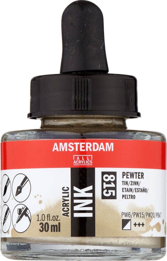 Amsterdam Acrylic Inkt Fles 30 ml Tin 815