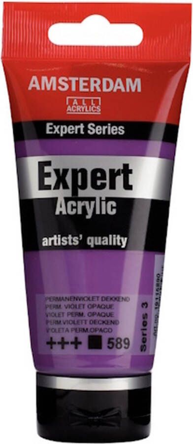 Amsterdam Acrylverf Expert # 589 Permanentviolet dekkend 75ml