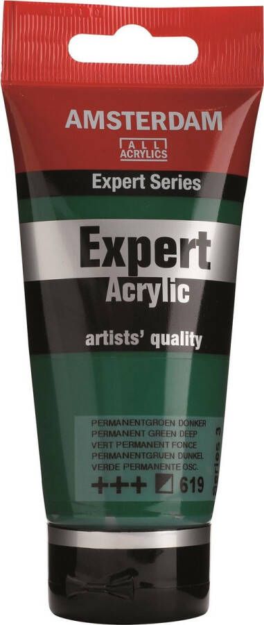 Amsterdam Acrylverf Expert # 619 Permanentgroen donker 75ml