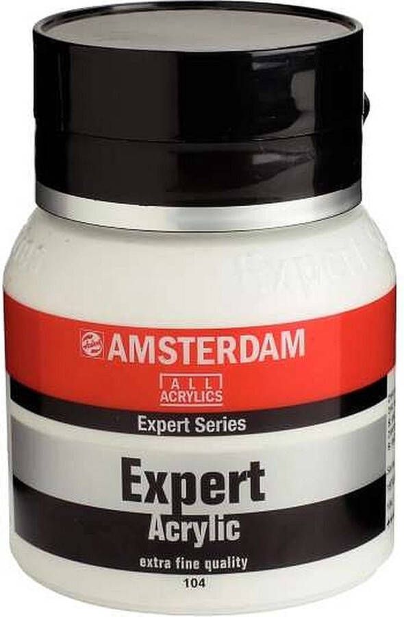 Amsterdam Expert Series Acrylverf Pot 400 ml Zinkwit 104