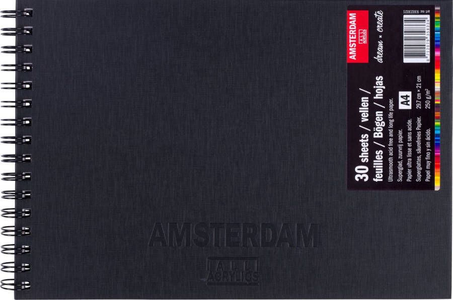 Amsterdam Schetsboek 29 7 x 21 cm (A4) 250 g 30 vellen wit papier
