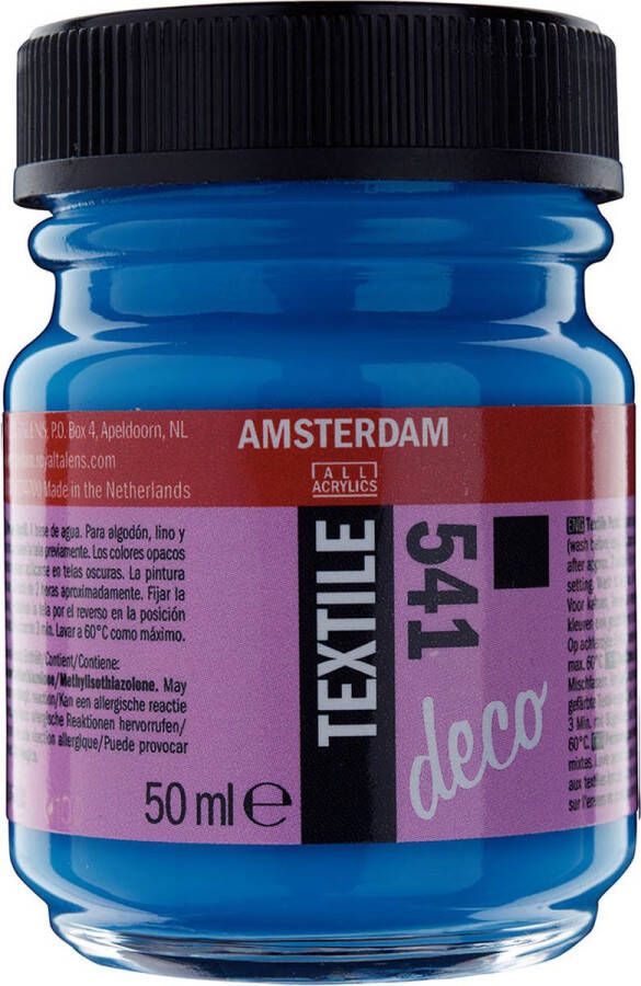 Amsterdam Textielverf Fles 50ml Hemelsblauw Dekkend 541