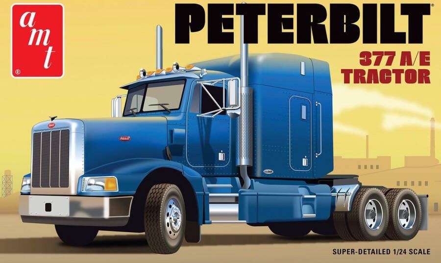 AMT 1:24 1337 Peterbilt 377A E Tractor Truck Plastic Modelbouwpakket