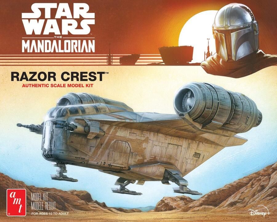 AMT 1:72 1273 Star Wars The Mandalorian Razor Crest Plastic Modelbouwpakket