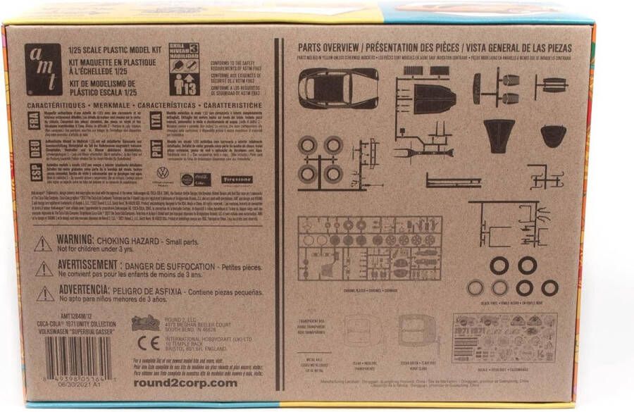 AMT modelbouw kit Coca-Cola 1971 Volkswagen Beetle