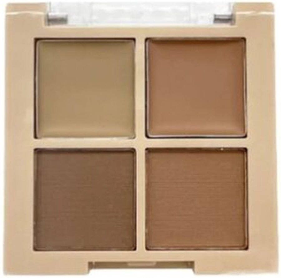 Amuse Brow Powder & Gel Caramel 01 Brow Kit Palette Wenkbrauw Palette 4 g