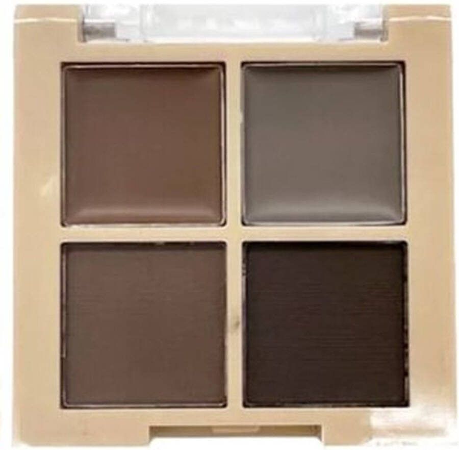 Amuse Brow Powder & Gel Ebony 03 Brow Kit Palette Wenkbrauw Palette 4 g