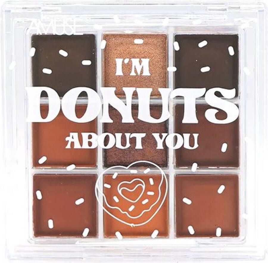 Amuse I'm Donuts About You Chocolate Donut Eyeshadow Palette 02 Oogschaduw 13 g