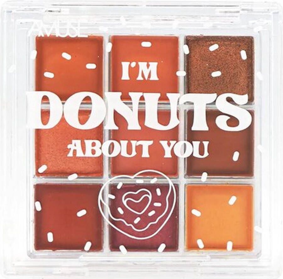 Amuse I'm Donuts About You Strawberry Donut Eyeshadow Palette 01 Oogschaduw 13 g