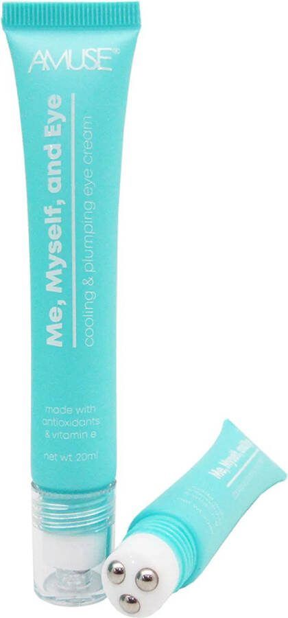 Amuse Me Myself and Eye Cooling & Plumping Eye Cream Oogcrème Vitamine E Tegen Wallen en Donkere Kringen Eye Roll-On Skincare Gezichtsverzorging 20 ml